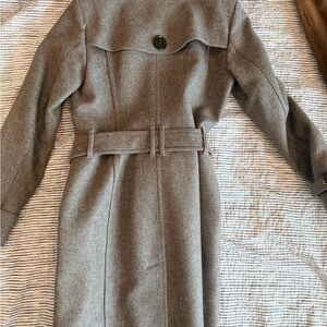 Burberry Gray Long Sleeve Dress